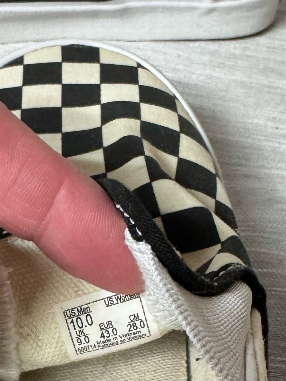 Checkerboard Vans - Picture 3 of 3